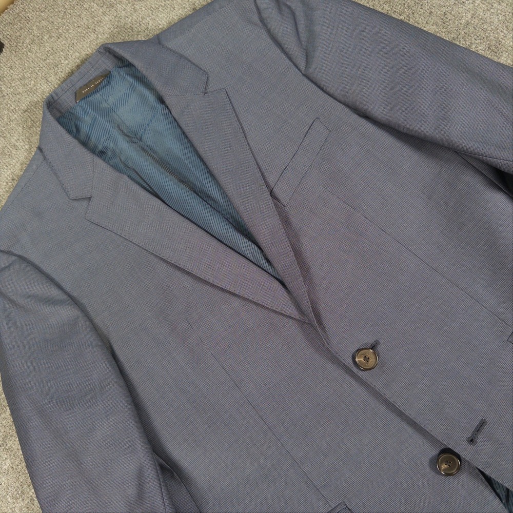 Hugo Boss James4/Sharp6 Blue Guabello Virgin Wool Blazer Sport Coat 40R